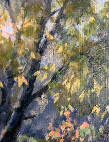Vladimir Batrakov's Artistry: Autumnal Waters in the Forest in Oil
