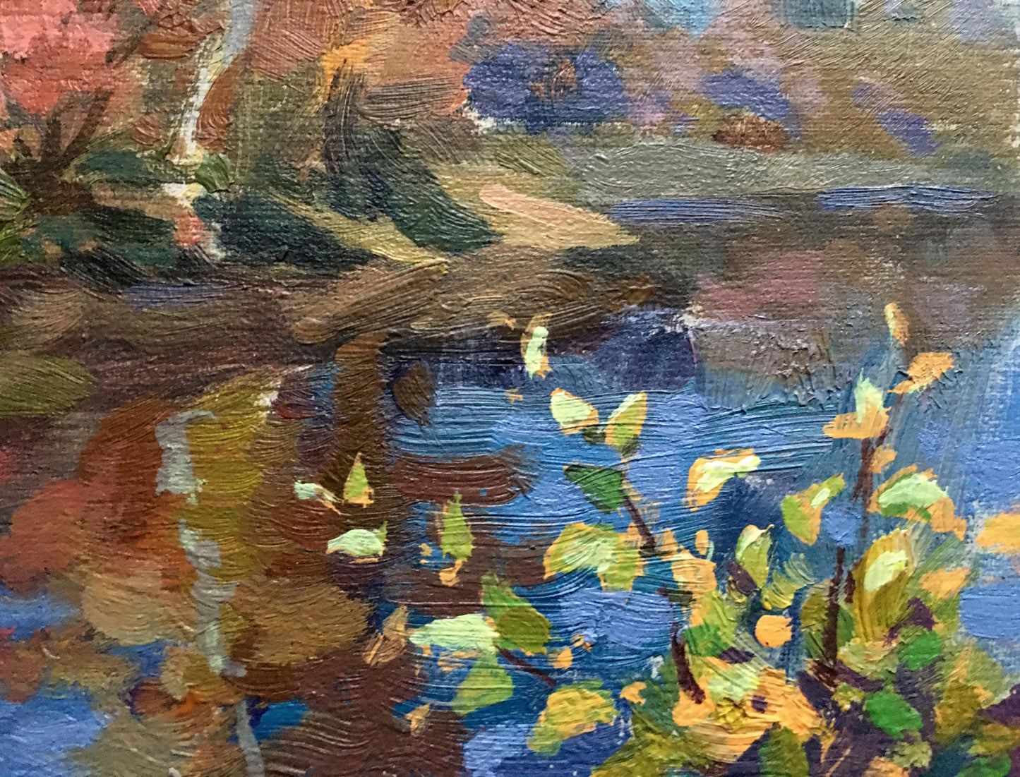 Oil painting In October Batrakov Vladimir Grigorievich