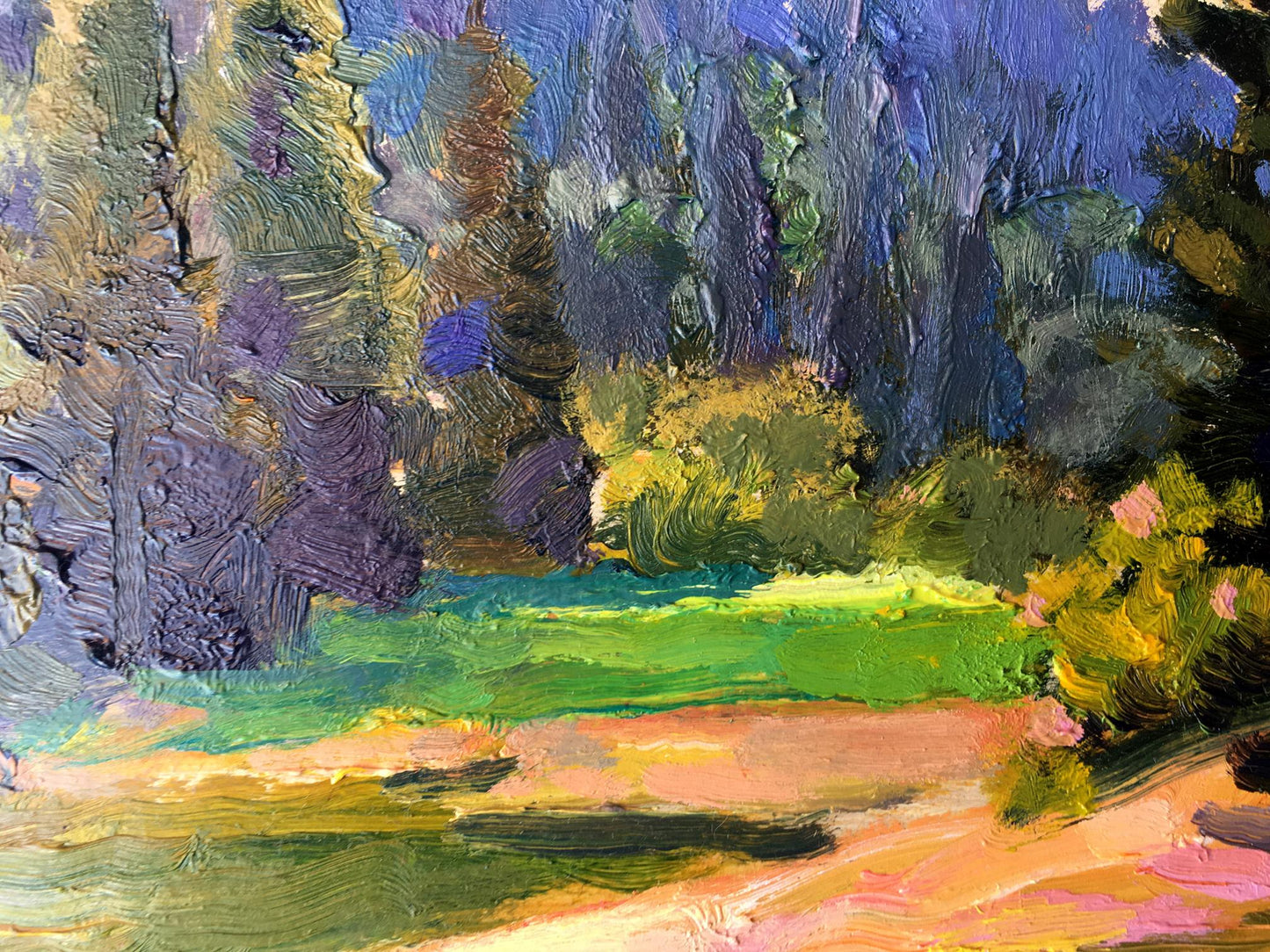 Oil painting Forest landscape Batrakov Vladimir Grigorievich