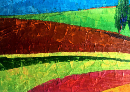Oil painting Lonely trees in the fields Zadorozhnya V. V.