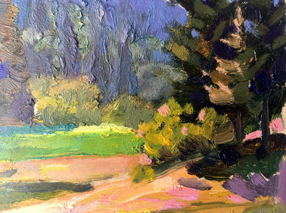 Oil painting Forest landscape Batrakov Vladimir Grigorievich