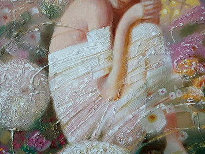 Abstract oil painting White dream Anatoly Tarabanov