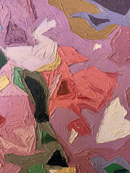 Oil painting Fragments of flowers Oleksandr Gukalov