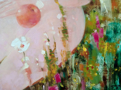 Abstract oil painting Eve Anatoly Tarabanov
