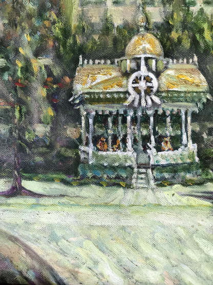 Oil painting Moments in Park Gazebos Shapoval Ivan Leontyevich