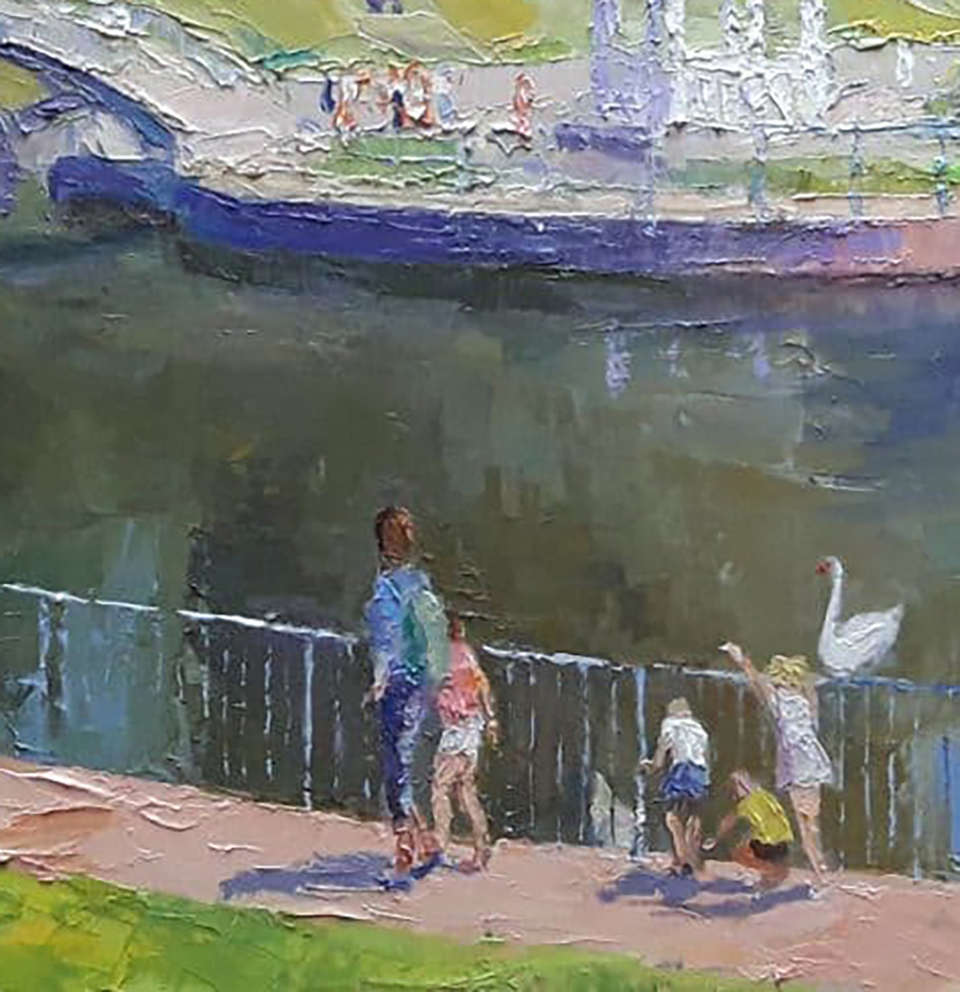 Boris Petrovich Serdyuk's oil art: "Urban Escape"