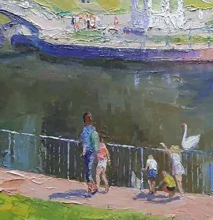 Boris Petrovich Serdyuk's oil art: "Urban Escape"