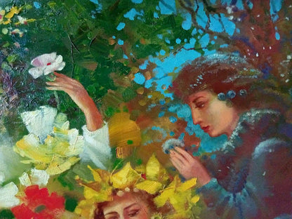 Oil painting Seasons Anatoly Borisovich Tarabanov