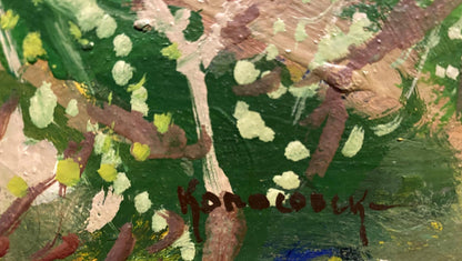 Oil painting Blooming spring has arrived Georgy Kolosovsky