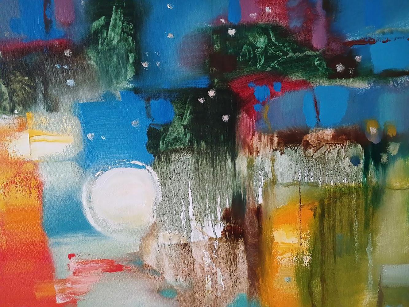 Abstract oil painting Cantata Anatoly Tarabanov