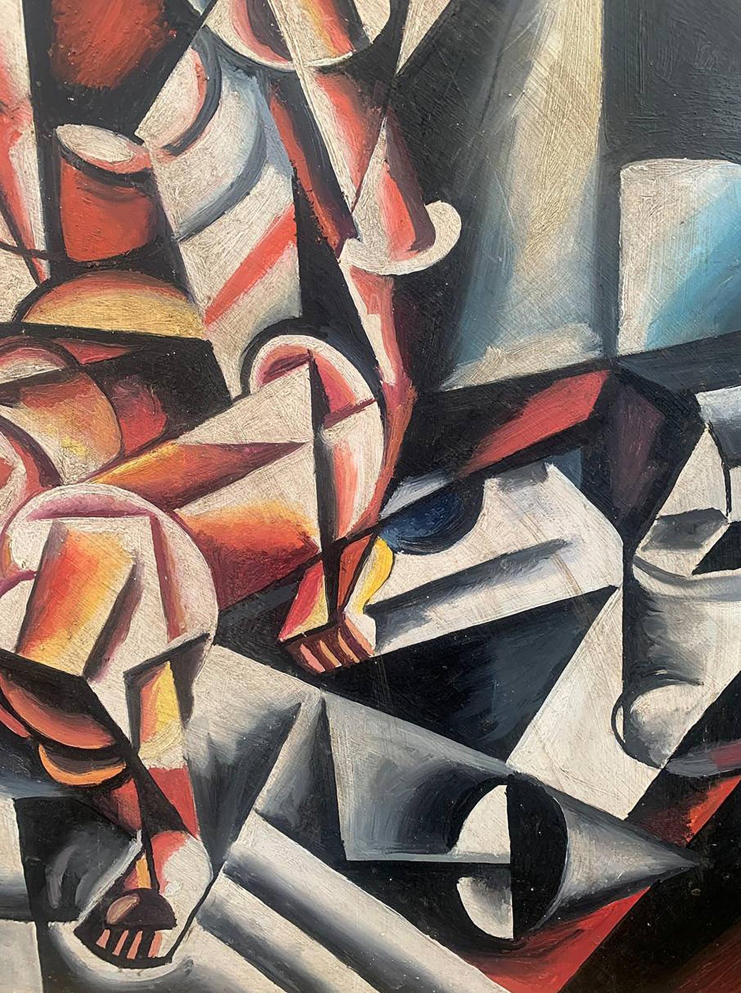 Abstract oil painting A look into the future V. Konotopsky