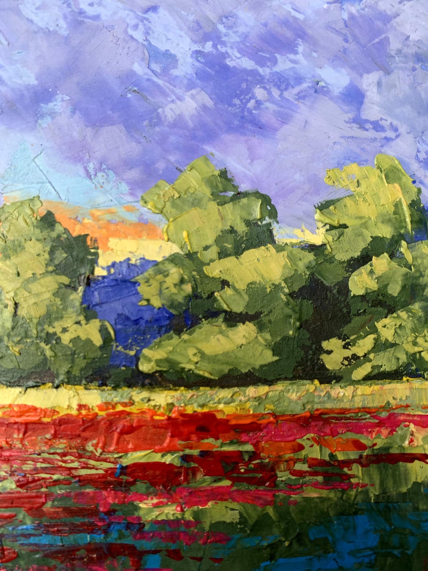 Oil painting Orange glow V. Zadorozhnya