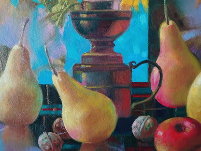 Abstract oil painting Autumn still life Anatoly Tarabanov