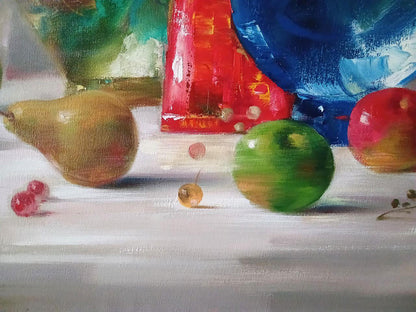 Abstract oil painting Fruit still life Anatoly Tarabanov