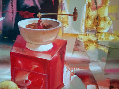 Abstract oil painting Delicious coffee Anatoly Tarabanov