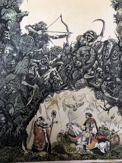 Watercolor painting Meeting with the prophet Alexander Arkadievich Litvinov