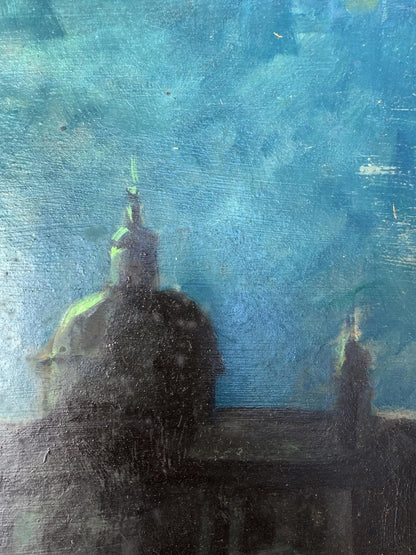 Oil painting Shining moon Valentina Simashchuk