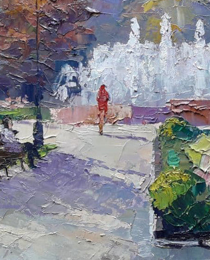 The artwork evokes a sense of nostalgia and tranquility