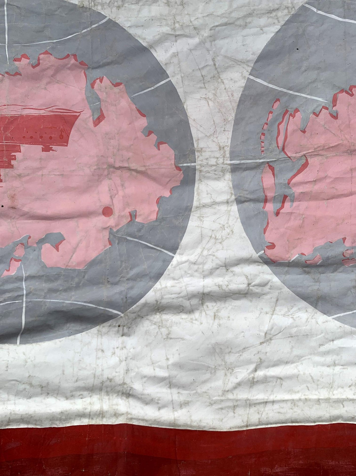 Oil painting Lenin and the CPSU Unknown artist