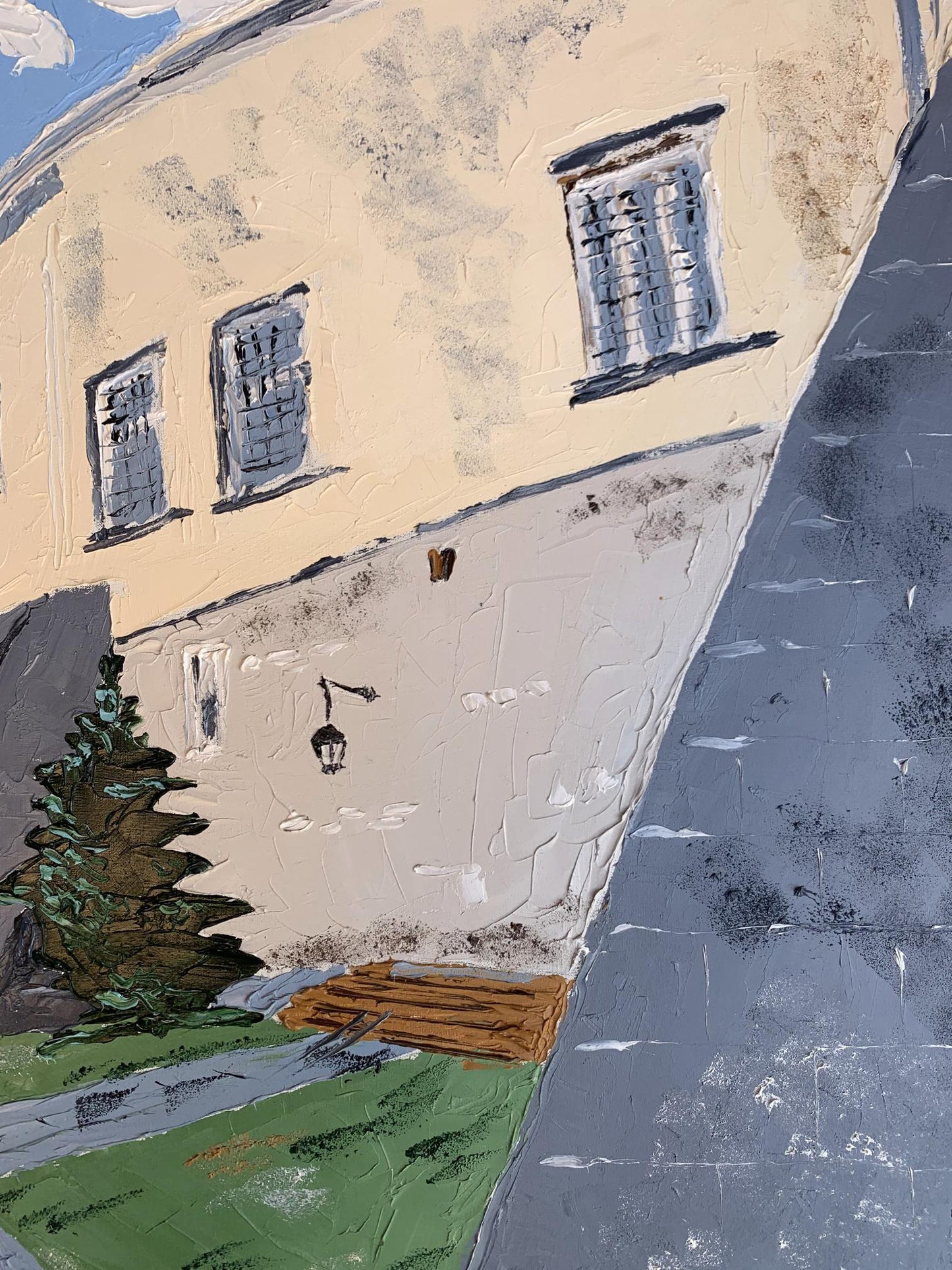 Oil painting Next to the penthouse Oleksandr Gukalov