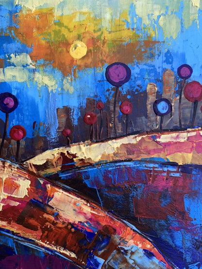 Oil painting A chidhood dream V. Zadorozhnya