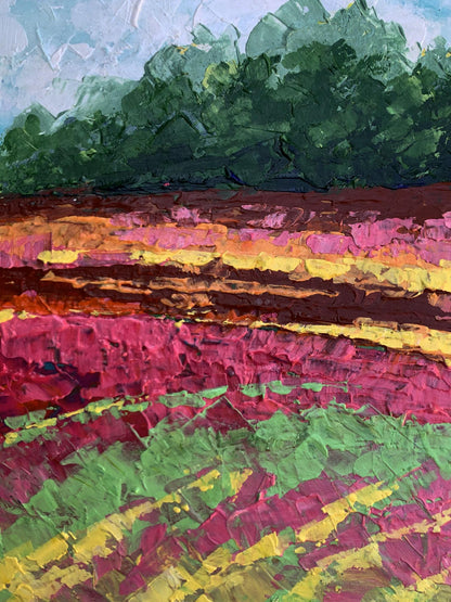 Oil painting Colorful field V. Zadorozhnya