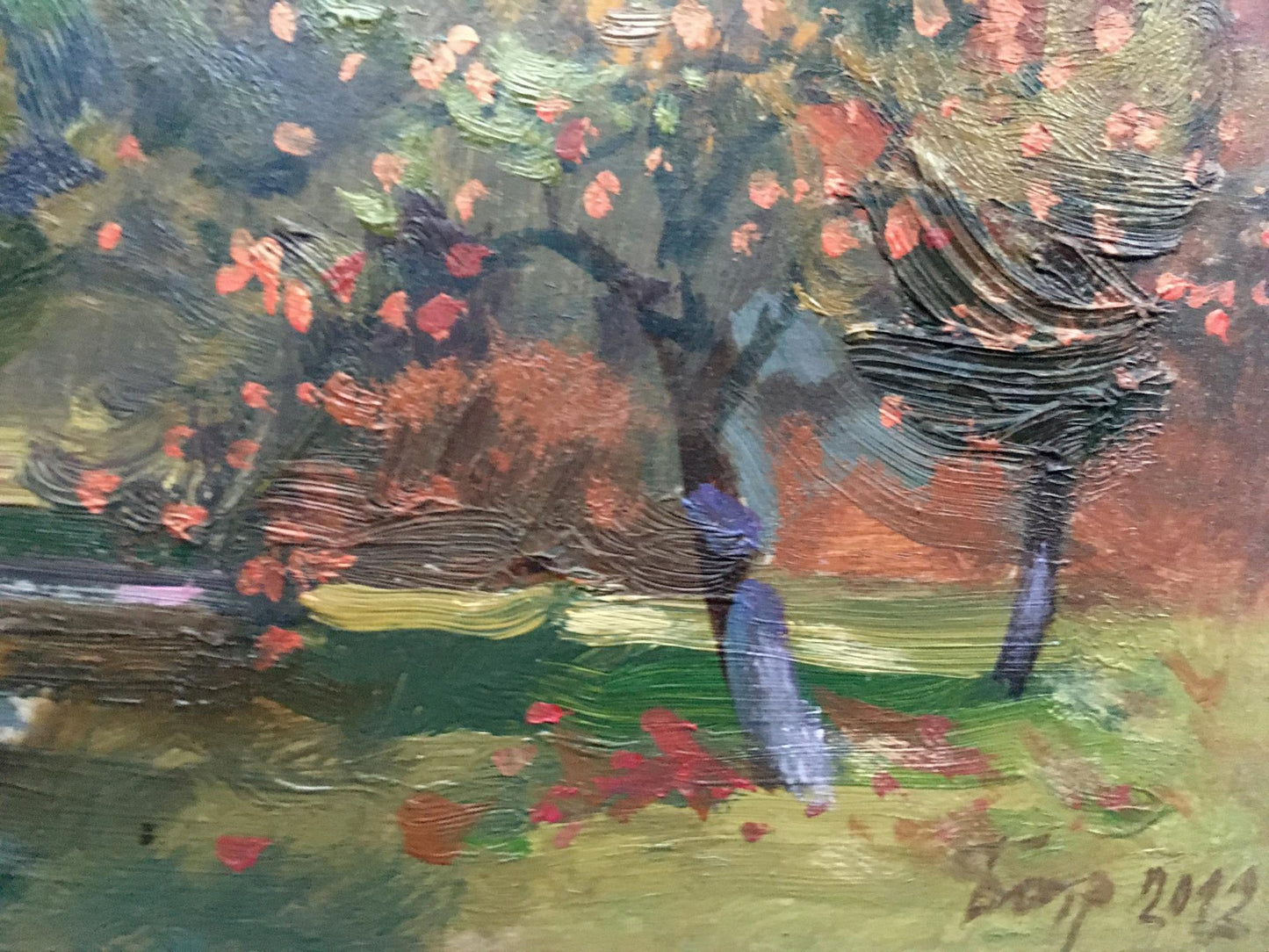Oil painting Carpathian autumn Batrakov Vladimir Grigorievich