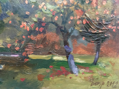 Oil painting Carpathian autumn Batrakov Vladimir Grigorievich