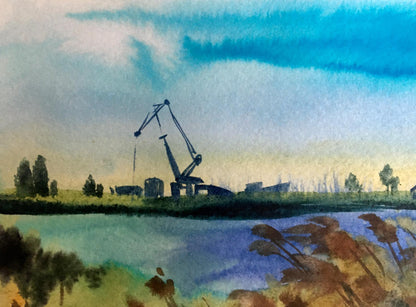 Watercolor painting Berdyansk Svetlana Gramm