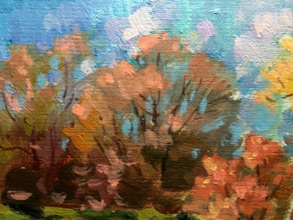 Oil painting In October Batrakov Vladimir Grigorievich