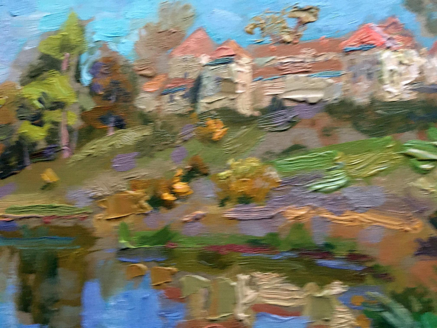 Oil painting Panorama of the castle Batrakov Vladimir Grigorievich