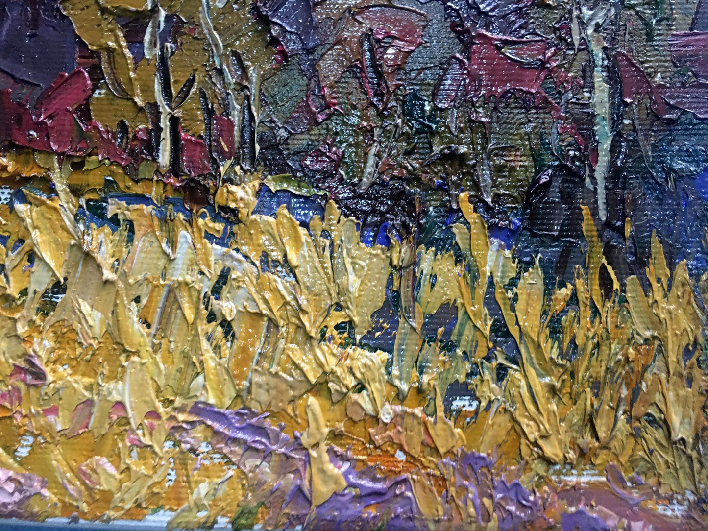 Oil Painting Nature Landscape Village landscape Art 