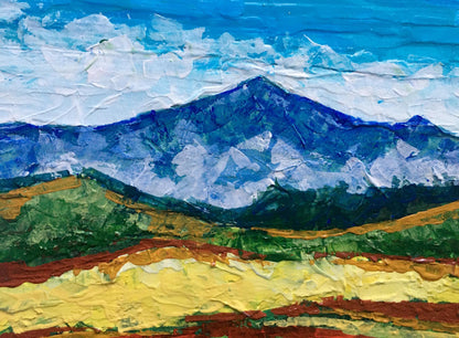 Oil painting Mountain view V. Zadorozhnya