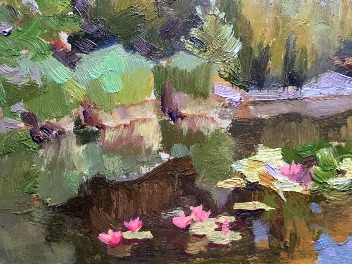 Oil painting Botanical Garden Batrakov Vladimir Grigorievich