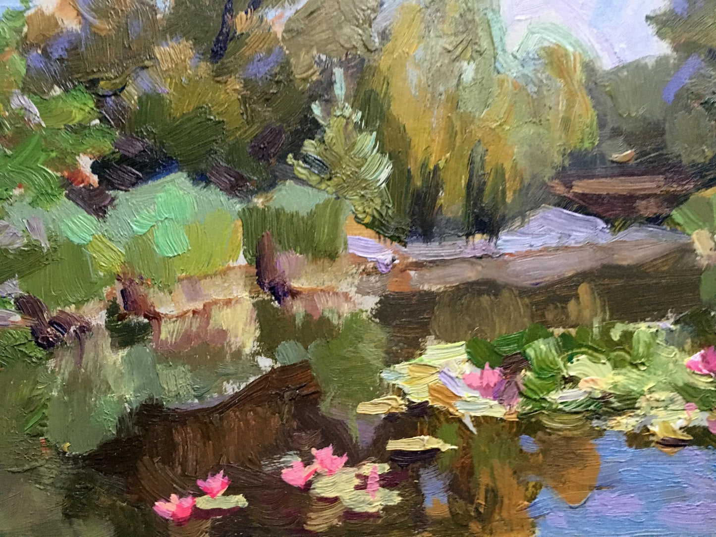 Oil painting Botanical Garden Batrakov Vladimir Grigorievich