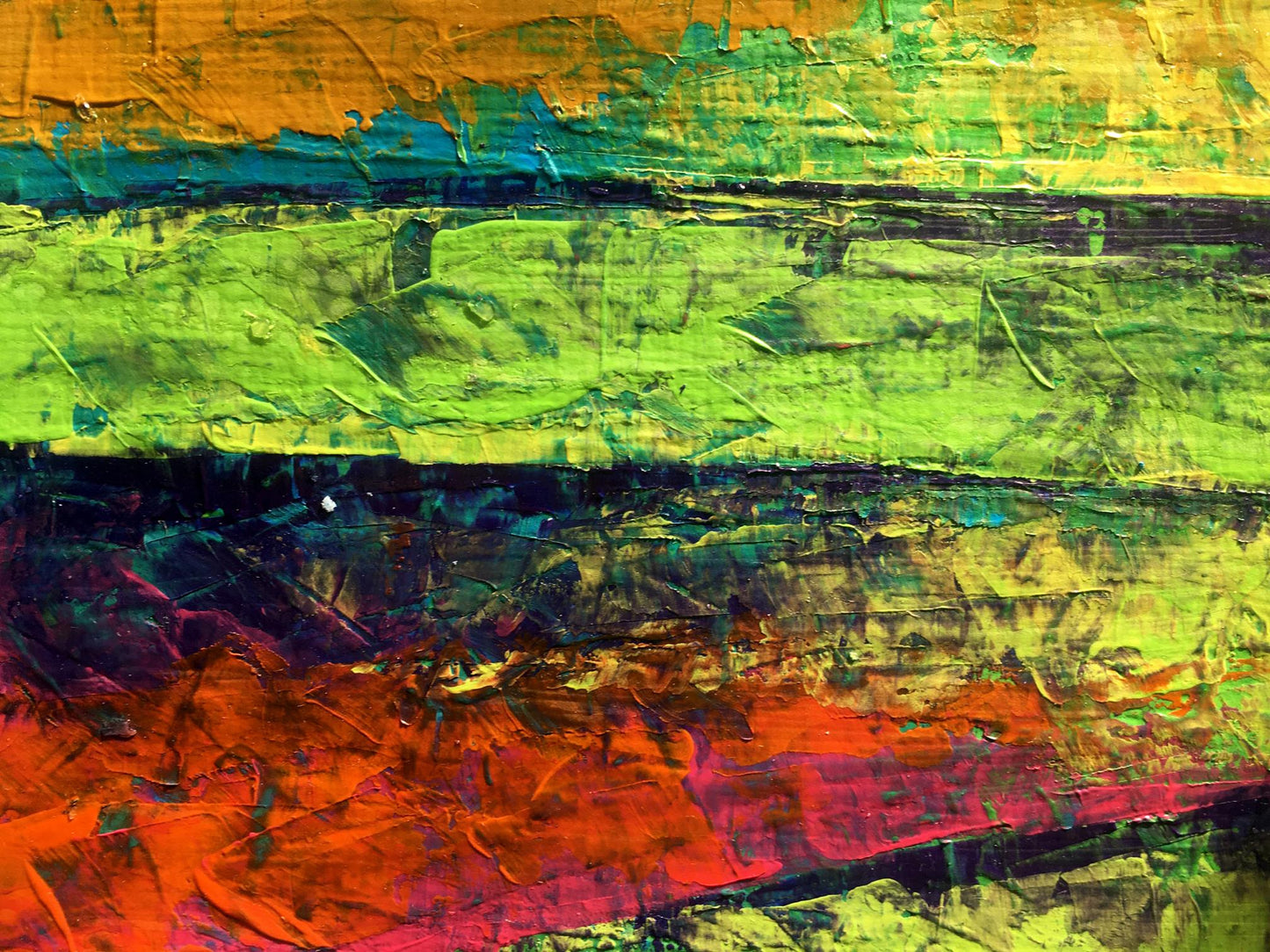 Oil painting In the summer mountains Zadorozhnya V. V.