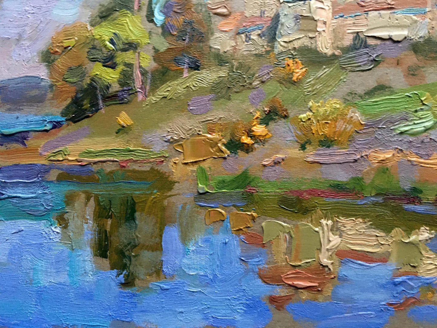 Oil painting Panorama of the castle Batrakov Vladimir Grigorievich