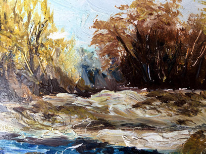 Oil painting Autumn days Unknown artist