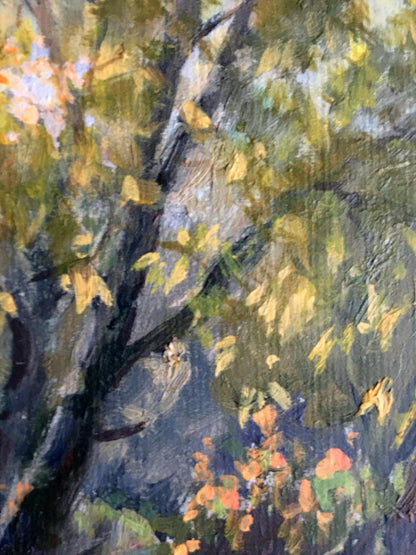 Oil Masterpiece: Autumnal Waters in the Forest by Vladimir Batrakov