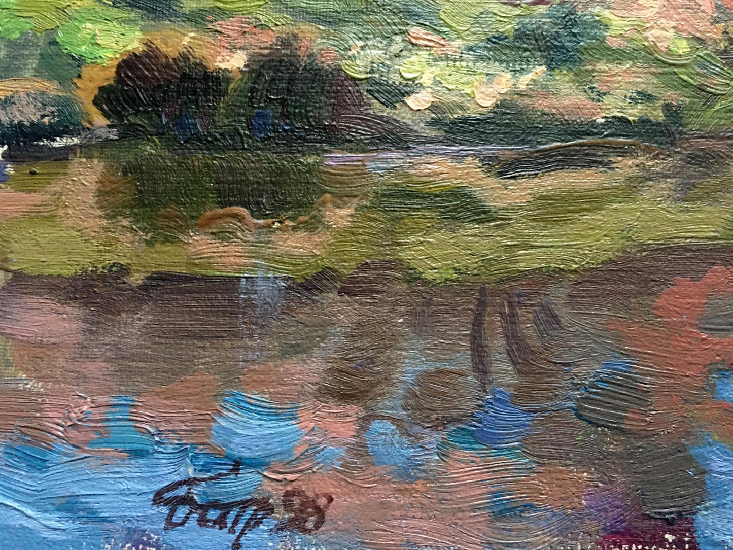 Oil painting In October Batrakov Vladimir Grigorievich