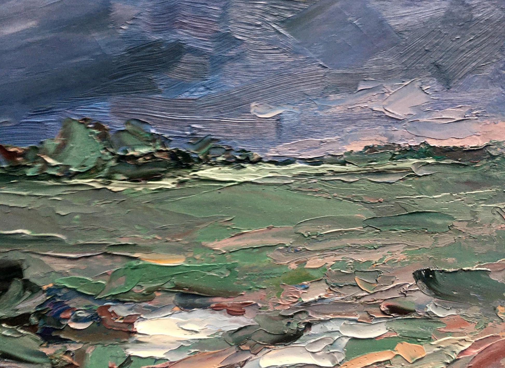 Oil Painting countryside Landscape 
