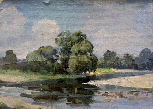 Oil painting Before the rain Unknown artist