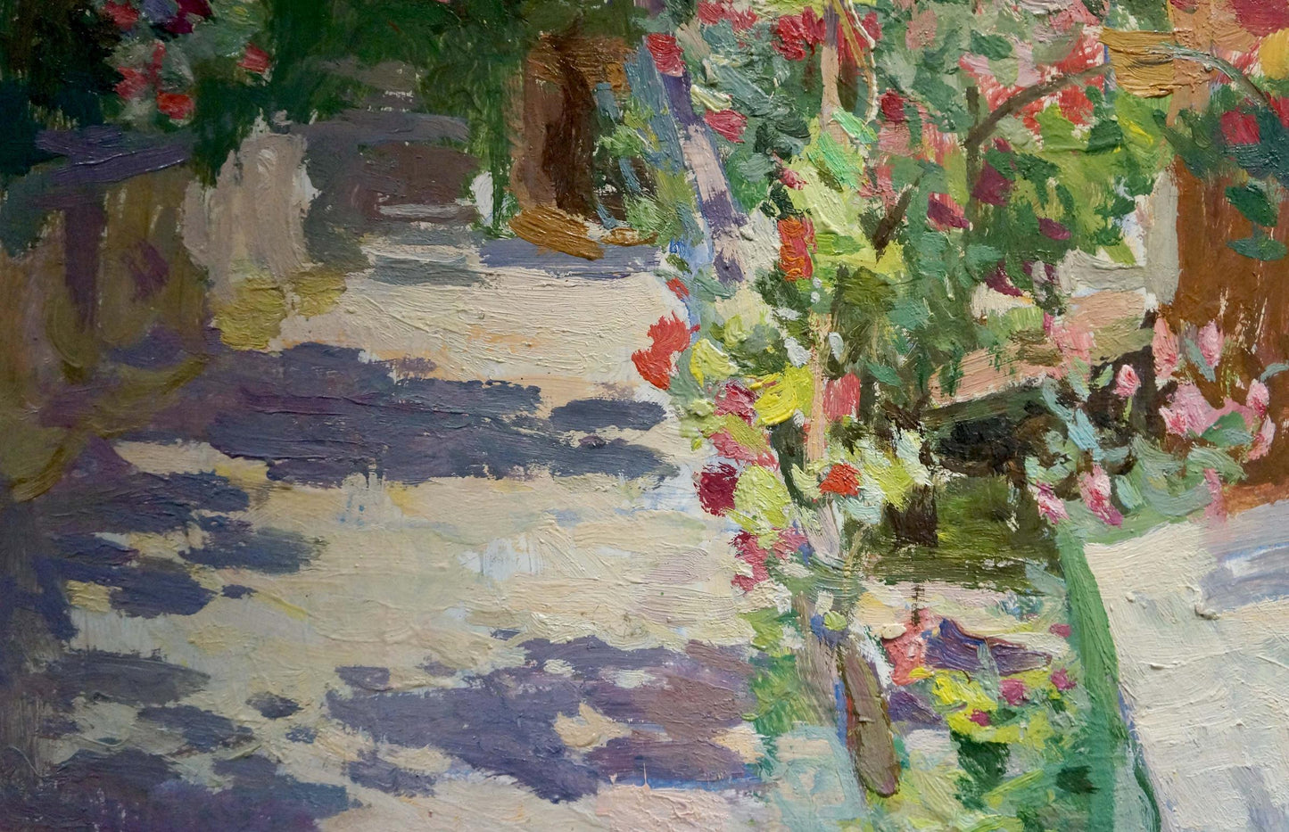 Oil painting Grows in the yard Zatsepina Zinaida Ilinichna