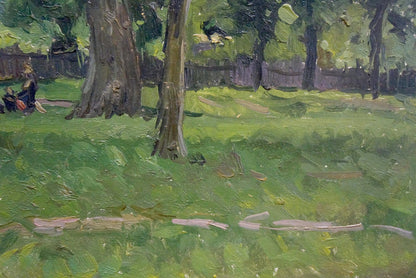 Oil painting People have a rest Chernesheva P.