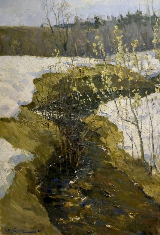 Oil painting The arrival of winter Gavrilov V. N.