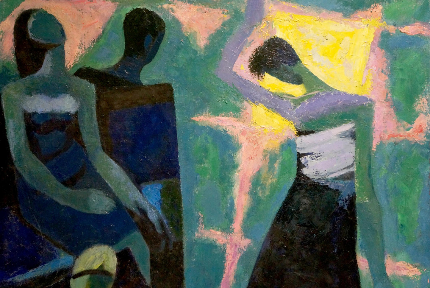 Abstract oil painting Dance Golikov I.E.