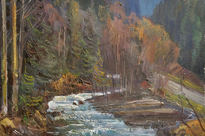 Spring in the Carpathians: Oil Painting by Shutev Ivan Mikhailovich