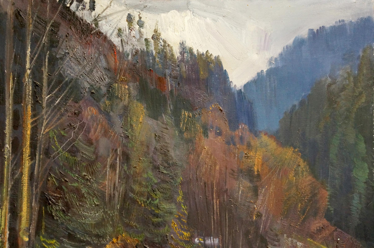 Oil Artwork: Spring in the Carpathians by Shutev Ivan Mikhailovich