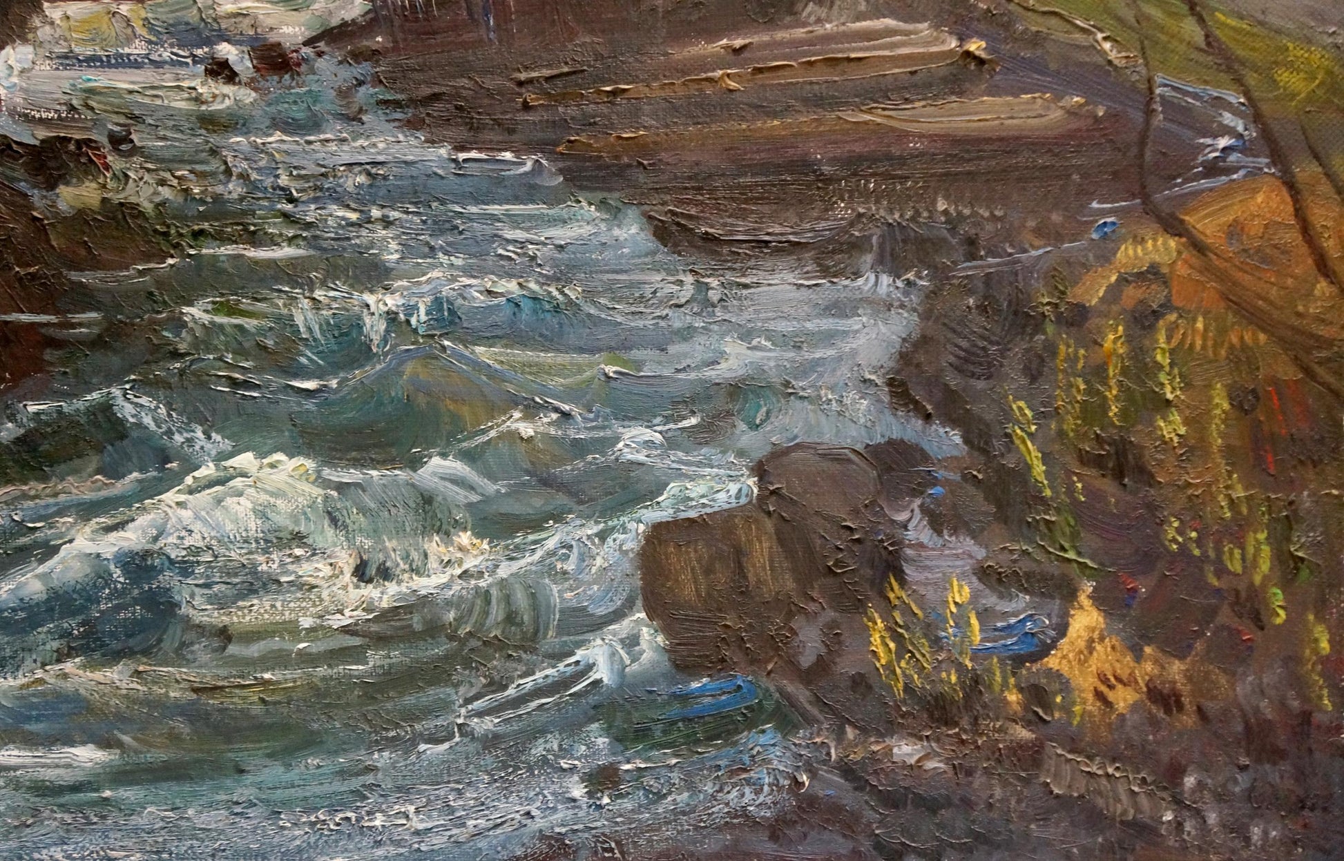 Carpathian Spring in Oil: Painting by Shutev Ivan Mikhailovich
