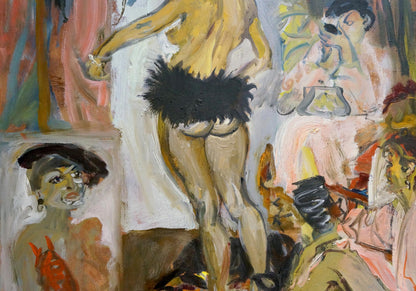 Abstract oil painting Portrait of a girl Konysheva N. I.